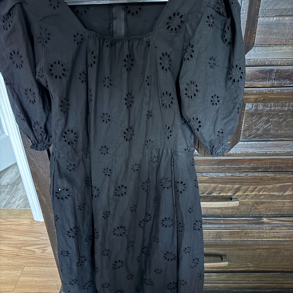 Chic Black Long Sleeve Dress